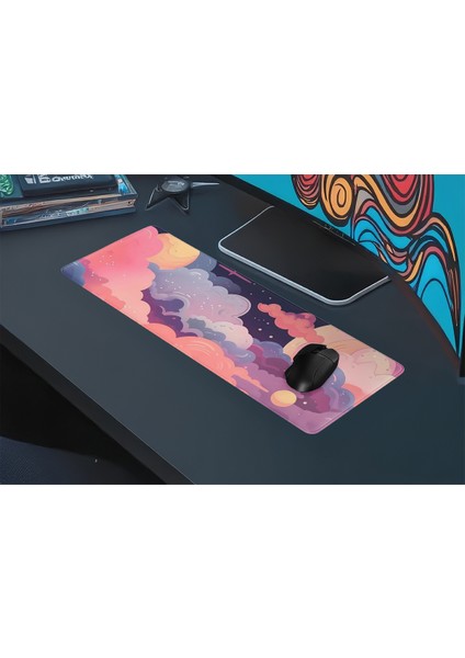 Gaming Oyuncu Xl Mouse Pad Kaydırmaz Dikişli Mousepad 80X30 cm fırsatları