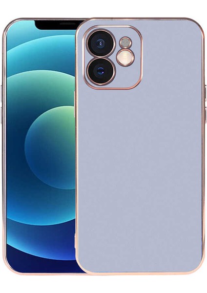 Apple iPhone 12 Uyumlu Vrdr Viyana Kapak-Mavi Açık