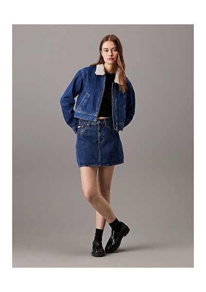 Denım Zıp Jacket Sherpa fırsatları