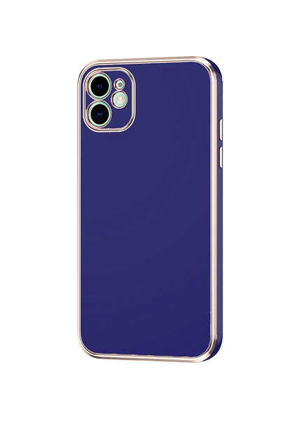 Apple iPhone 12 Uyumlu Vrdr Bark Kapak-Lacivert