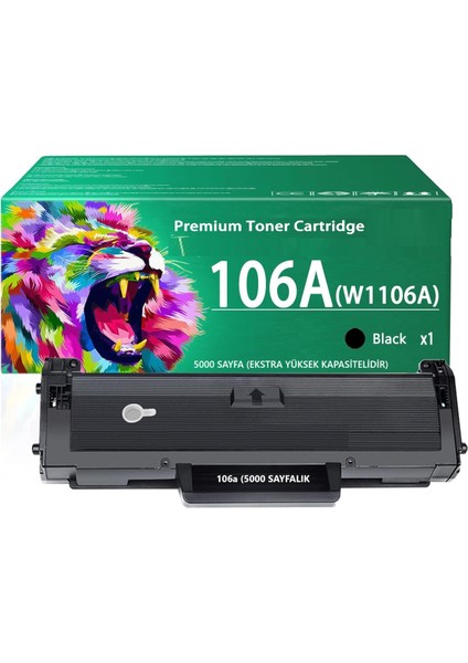 106A - W1106A (5000 Sayfalık) Hp Laser Mfp 137FWG/MFP 137FNW/MFP 138PNW Uyumlu Çipli Muadil Toner