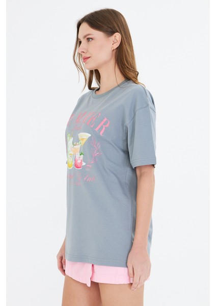 Summer Babe Baskılı %100 Tasarım Kadın Tişört modelleri