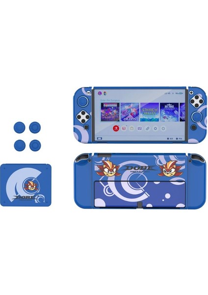 Nintendo Switch OLED Çoklu Koruma Kiti 8 In 1 Dobe TNS-1192B