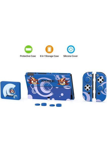 Nintendo Switch OLED Çoklu Koruma Kiti 8 In 1 Dobe TNS-1192B