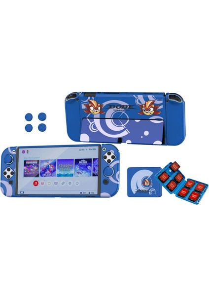 Nintendo Switch OLED Çoklu Koruma Kiti 8 In 1 Dobe TNS-1192B