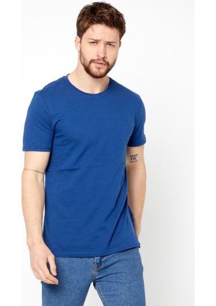 Erkek Çok Renkli T- Shirt Regular Fit Rahat Kesim Bisiklet Yaka Basic Tişört