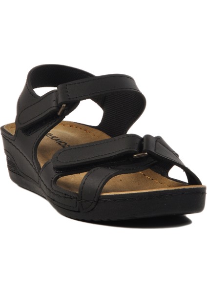 Siyah Cırtlı Hafif Kadın Sandalet 02-380 Z modelleri