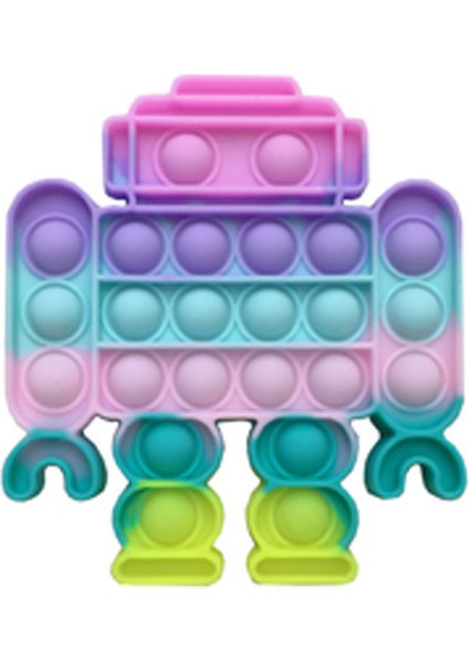 No.12 Tarzı Çocuklar ve Yetişkinler Için Burger + Patates Oyuncağı Bas Pop It Fidget Oyuncak Sıkıştırma Duyusal Oyuncak Push Pop Kabarcık Fidget Duyusal Oyuncak (Yurt Dışından)