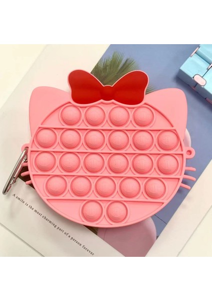 Stili Yeni Fidget Oyuncak Popet Duyusal Popet Silikon Itiş Balonu Kırtasiye Saklama Çantası Popite Poppit Dekompresyon Bozuk Para Cüzdanı Popo It (Yurt Dışından)