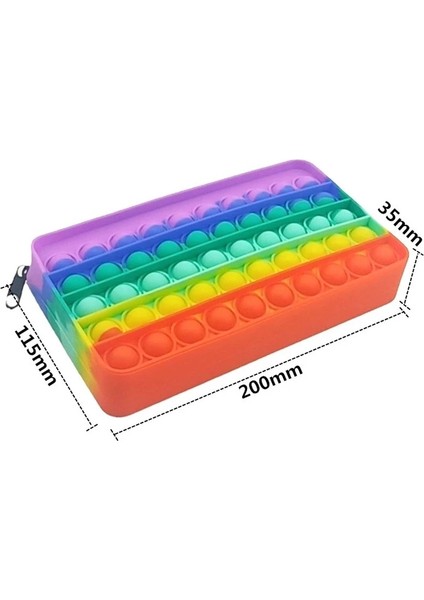Epop Hesap Makinesi Stili Çocuklar Için 2ın1 Büyük Popete Kalem Kutusu Çanta Patlayan Fidget Oyuncaklar Basın Balonu Sıkma Oyuncak Seti Pop Hesap Makinesi Figet Oyuncak Çocuk (Yurt Dışından)