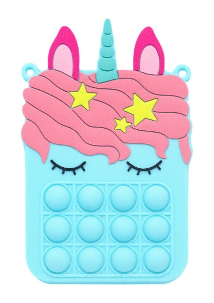 No.42 Tarzı Çocuklar Pop It Gökkuşağı Unicorn Omuz Çantası Fidget Oyuncaklar Kawaii Bozuk Para Cüzdanı Otizmi Hafifletmek Silikon Parmak Oyuncağı Hediye (Yurt Dışından)