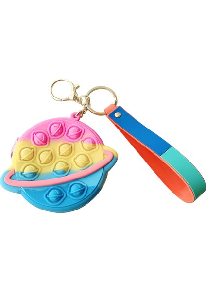 Y Tarzı Yeni Popits Pops Kawaii Çizgi Domuzlar Sikke Cüzdan Silikon Kız Çantası Çocuk Parmak Itme Kabarcık Oyuncak Çanta Hediye (Yurt Dışından)