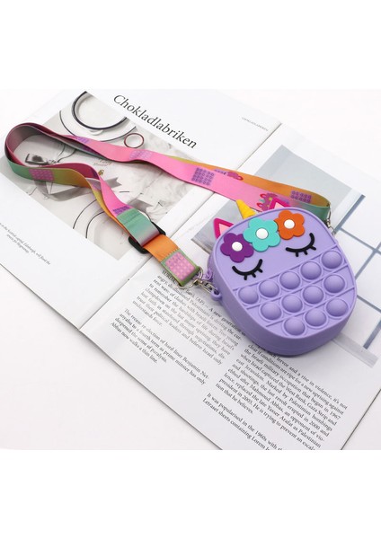 No.15 Tarzı Pop It Fidget Oyuncakları Itme Kabarcık Fidget Çantaları Karikatür Avokado Kaktüs Gökkuşağı Çilek Sıkma Kızlar Hediyeleri (Yurt Dışından)