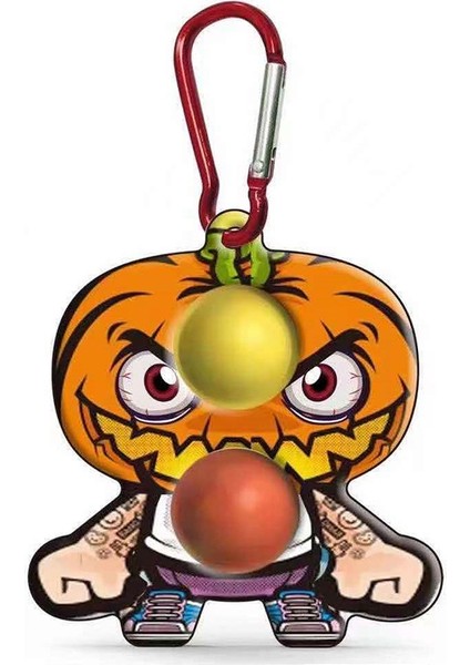 YJ630-HALLOWEENHUANG Stili Parmak Oyuncağı Pop It Anime Kawaii Noel Ağacı Kolye Parmak Balon Patlatma Silikon Halloween Anahtarlık Düğüm Oyuncak Hediye (Yurt Dışından)