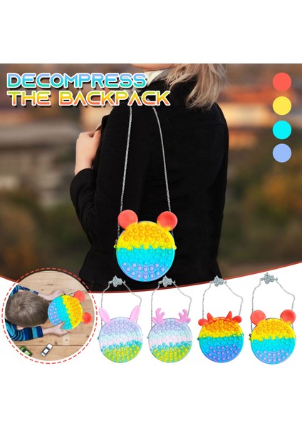 E Stili Kadınlar Için Çanta Poppet Up Sevimli Sırt Çantası Basit Dimple Fidget Popper Oyuncaklar Kalemlik Omuz Çantaları Itme Kabarcık Kızlar Için (Yurt Dışından) fiyatları