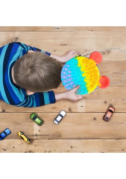 E Stili Kadınlar Için Çanta Poppet Up Sevimli Sırt Çantası Basit Dimple Fidget Popper Oyuncaklar Kalemlik Omuz Çantaları Itme Kabarcık Kızlar Için (Yurt Dışından) fırsatları