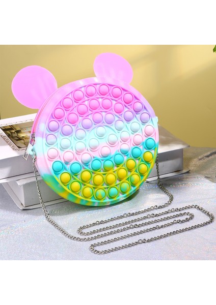 Altın Tarzı Çocuklar Için 2ın1 Büyük Popete Kalem Kutusu Çanta Patlayan Fidget Oyuncaklar Basın Balonu Sıkma Oyuncak Seti Pop Hesap Makinesi Figet Oyuncak Çocuk (Yurt Dışından)