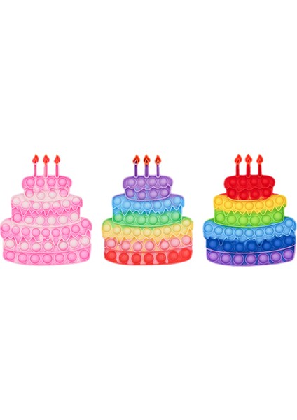 1688-SEN-05-4 Stilleri Kek Fidget Oyuncakları Pop It Eller Duyusal Oyuncak Masaüstü Balon Basma Aritmetik Oyunu Plak Çocukların Doğum Günü Hediyesi (Yurt Dışından) fiyatları