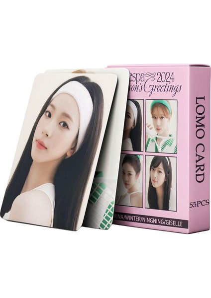 Aespa 55PCS 2024 Sezonun Selamları Fotokard-Kpop, Kar (Yurt Dışından)