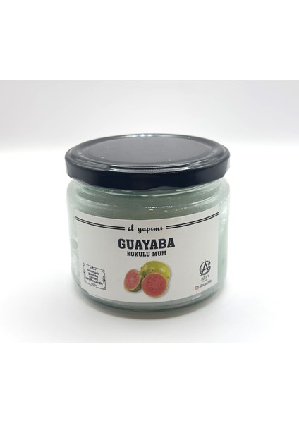 El Yapımı Guayaba Kokulu Kavanoz Mum