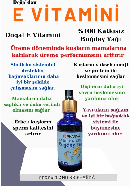 Katkısız Buğday Yağı Özü 50 ml