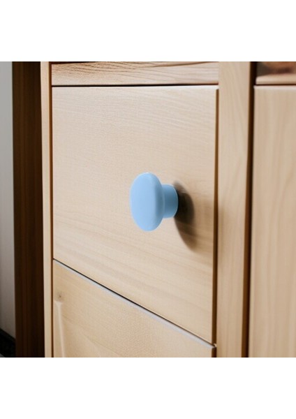 Mantar Kulp Düğme 1 Adet Çekmece Mutfak Mobilya Dolabı Dolap Kulpu Kulbu Plastik Kulp Mavi fırsatları