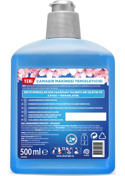 Çamaşır Mak. Temizleyici Limon Ferahlığı 500ML + Çamaşır Mak. Temizleyicisi 500ml