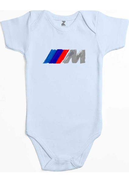 Bmw M Power Brush Mavi Renk Bebek Body Zıbın
