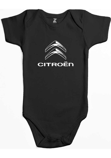 Citroen Logo 2 Siyah Renk Bebek Body Zıbın