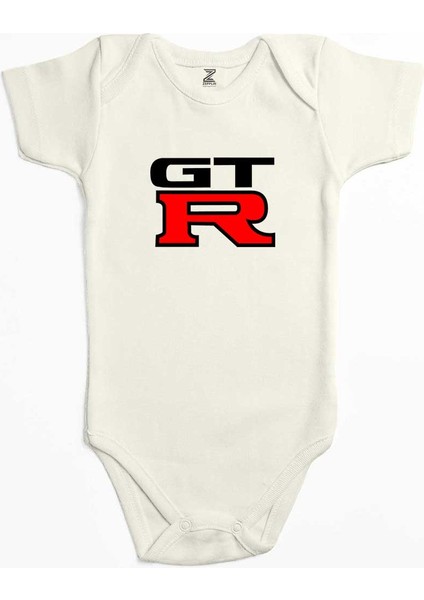 Nissan Gtr Logo Ekru Renk Bebek Body Zıbın