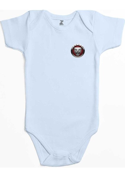 Jaguar Color Logo Mavi Renk Bebek Body Zıbın
