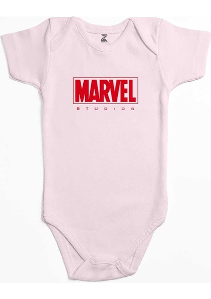 Studios Logo Pembe Renk Bebek Body Zıbın