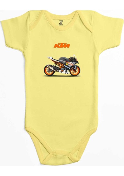 Ktm Rc 390 Sarı Renk Bebek Body Zıbın