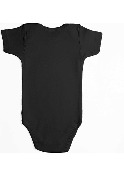 Oasis Text Siyah Renk Bebek Body Zıbın
