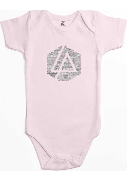 Linkin Park Sleeveless Pembe Renk Bebek Body Zıbın