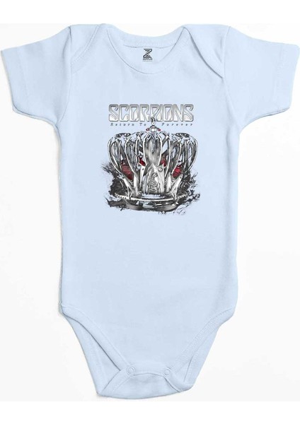 Scorpions Return To Forever Mavi Renk Bebek Body Zıbın