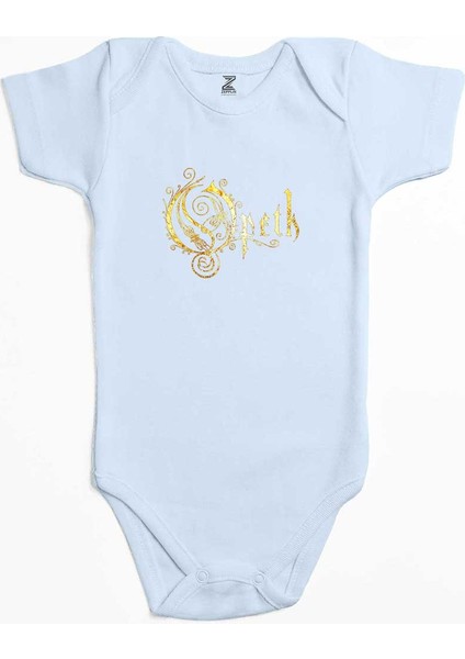 Opeth Logo Classic Mavi Renk Bebek Body Zıbın