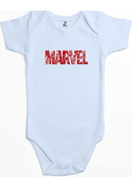 Marvel Heroes In Post 3 Mavi Renk Bebek Body Zıbın