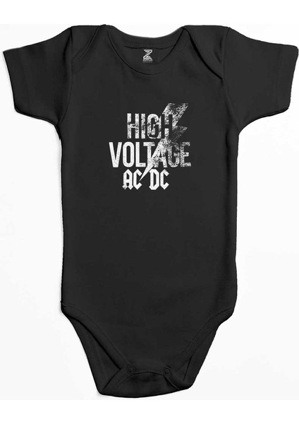 Ac Dc High Voltage Siyah Renk Bebek Body Zıbın