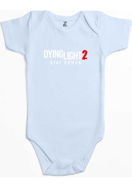 Dying Light Logo Mavi Renk Bebek Body Zıbın