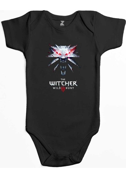 The Witcher Wild Siyah Renk Bebek Body Zıbın