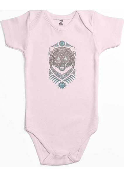 Bear Forest Lord Pembe Renk Bebek Body Zıbın