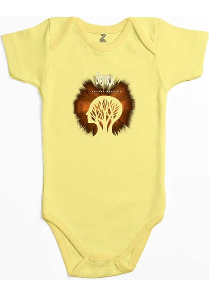 Gojira Le Efant Sauvage Sarı Renk Bebek Body Zıbın
