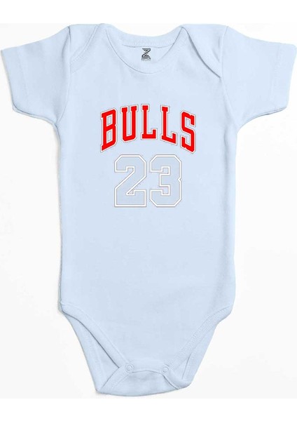 Chicago B. 23 Mavi Renk Bebek Body Zıbın