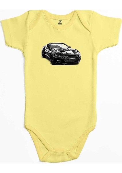 Ford Mustang Galpin Sarı Renk Bebek Body Zıbın