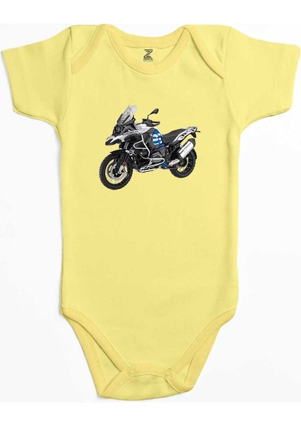 Bmw Gs Blue Sarı Renk Bebek Body Zıbın