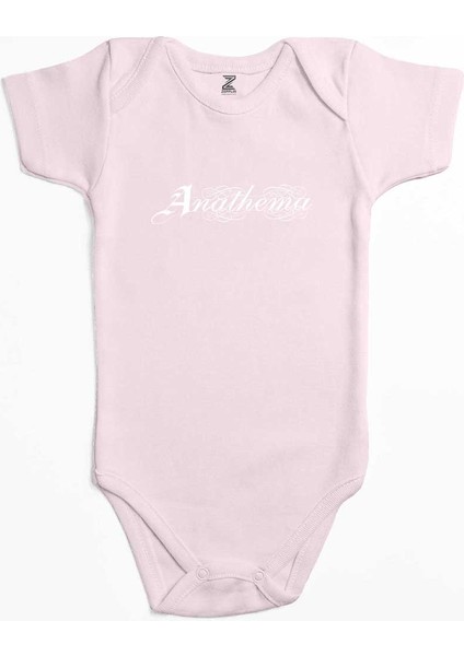 Anathema Logo Pembe Renk Bebek Body Zıbın