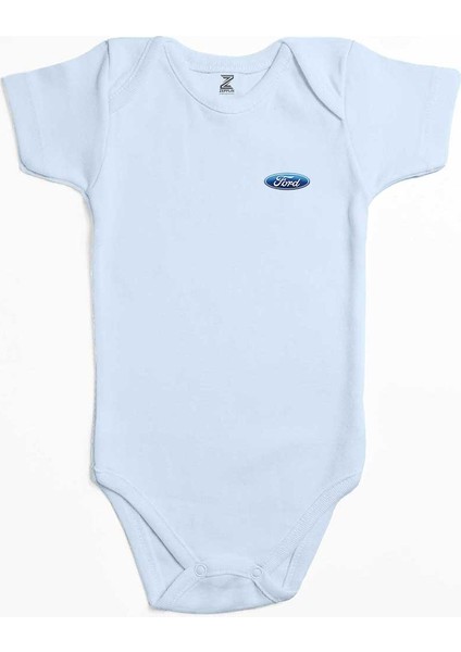Ford Logo Mavi Renk Bebek Body Zıbın