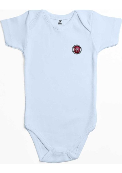 Fiat Logo Mavi Renk Bebek Body Zıbın