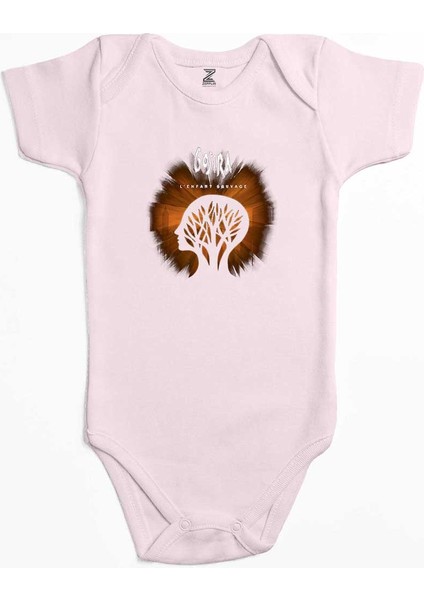 Gojira Le Efant Sauvage Pembe Renk Bebek Body Zıbın